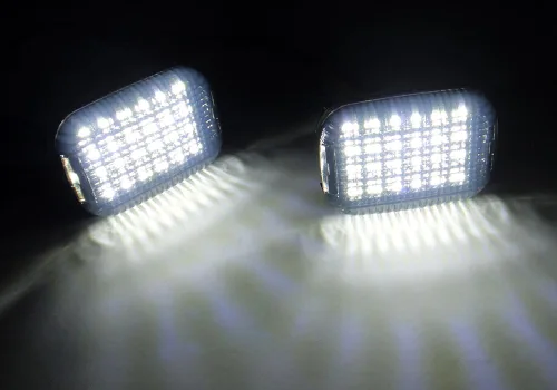 Vista 5 de 2x LED Luz de techo de área de carga de cortesía para interior de cabina, espacio de carga blanco para 2014-2025 Transit 150/250/350/350 HD Van