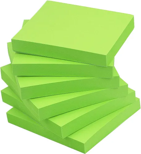 Vista 7 de Early Buy Notas adhesivas 3x3 autoadhesivas negras 6 blocs, 90 hojas/bloc