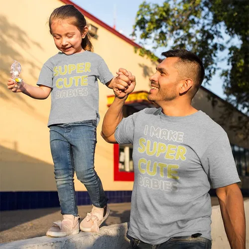 Vista 4 de Father's Day Dad and Son Matching Outfits Clothes I Make Super Cute Babies - Super Cute Baby