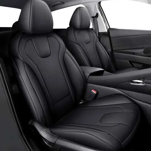 Vista 54 de AOMSAZTO Seat Covers for Mazda 3 2014 2015 2016 2017 2018 2-Negro