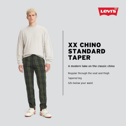 Vista 4 de Levi's XX - Pantalones de gabardina para hombre, pierna cónica estándar (también disponibles en tallas Big y Tall)