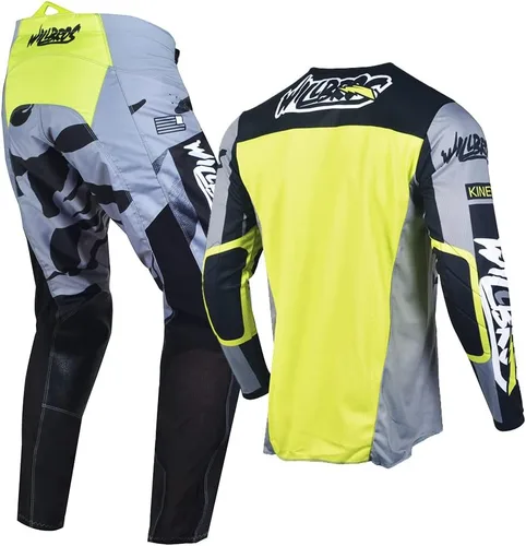 Vista 3 de Conjunto de pantalones de motocross para hombre, motocross, motocross, motocross, ropa de carreras para mujeres y adultos