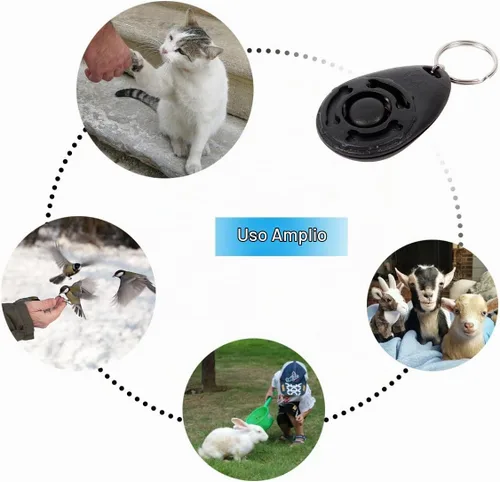 Vista 5 de Diyife Clicker de entrenamiento para perros, [4 piezas, multicolor] Clicker para perros para entrenamiento, entrenamiento de perros con correa
