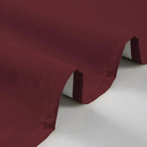 Vista 4 de Rooney Cortinas opacas para ventanas pequeñas, con ojales, aislamiento térmico, oscurecimiento de la habitación, paneles cortos para Borgoña