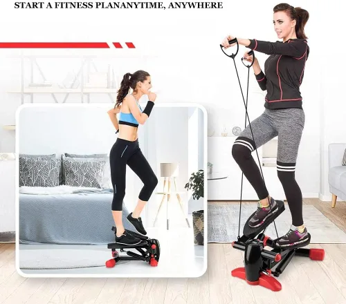 Vista 7 de Steppers for Exercise, Exercise Step Machine with LCD Display Stepper Machine Fitness Aerobic Stepper Home Gym Equipment for Beginners and Advanced