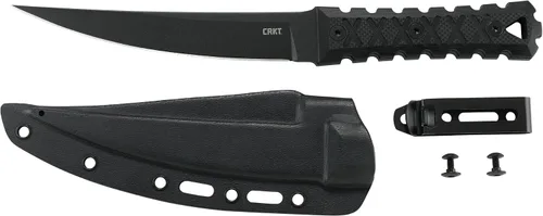Vista 11 de CRKT HZ6 EDC Cuchillo de hoja fija con funda, negro, 2927
