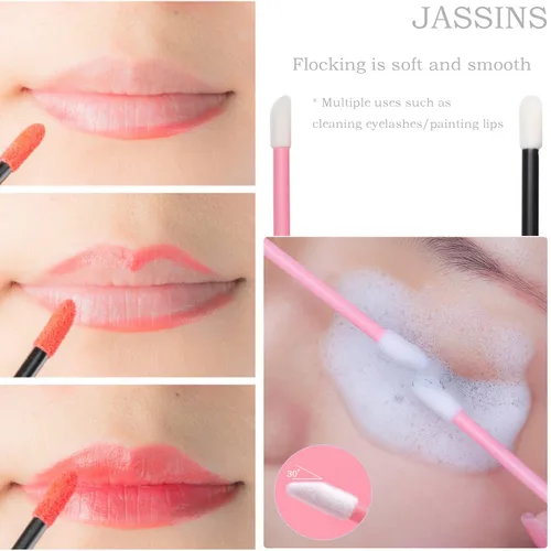 Vista 7 de Kit de herramientas de maquillaje desechables de 300 piezas, cepillo para cejas/cepillo de rímel, aplicadores de labios/aplicadores de sombra