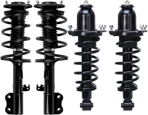 Vista 38 de Detroit Axle - 4 piezas de soportes para Toyota 2004 2005 2006 2007 2008 2009 Prius, soportes delanteros y traseros con resortes helicoidales
