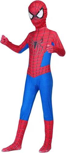 Vista 4 de Uematu Disfraz de Halloween para niños, traje de cosplay de superhéroe