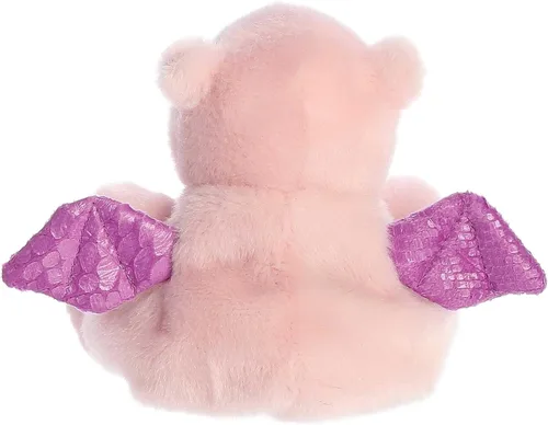 Vista 4 de Aurora® Adorable Palm Pals™ Aria Pink Dragon™ - Juego de bolsillo - Diversión coleccionable - Rosa 5 pulgadas