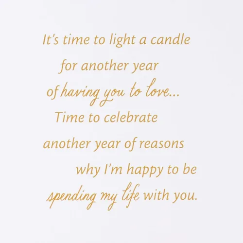 Vista 3 de Tarjeta de cumpleaños Hallmark para esposo, esposa, novio, novia (Mi amor)