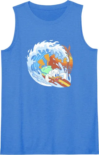 Vista 8 de Disney Camiseta sin mangas de Mickey and Friends Donald Duck Surfing, Negro, S
