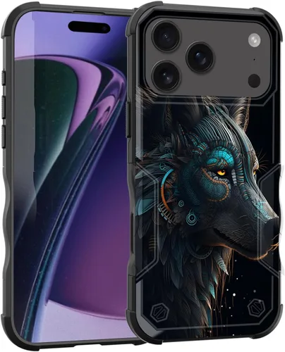 Vista 56 de Funda para iPhone Air, [doble capa] [protección contra caídas de grado militar de 10 pies] Funda resistente a prueba de golpes para iPhone Air