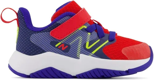 Vista 4 de New Balance Tenis unisex para correr con velcro para niños Rave V2