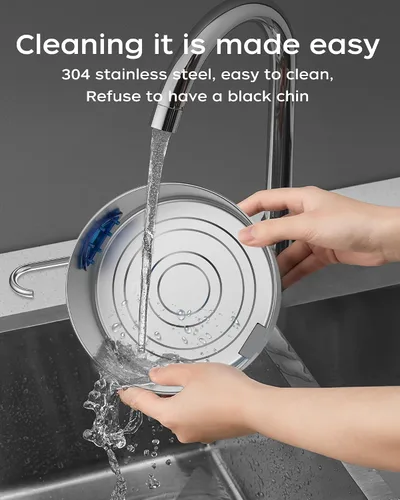 Vista 7 de Fuente de agua para gatos de acero inoxidable – 108 onzas/3.2 L, dispensador de agua para perros, dispensador automático silencioso para gatos