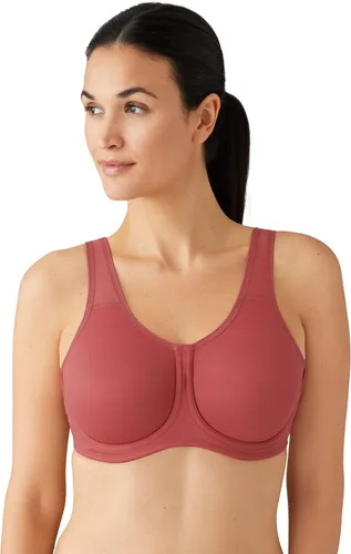 Vista 26 de Wacoal Sujetador deportivo Simone Sport sin forro de cobertura completa con aros para mujer, 855170 Arena