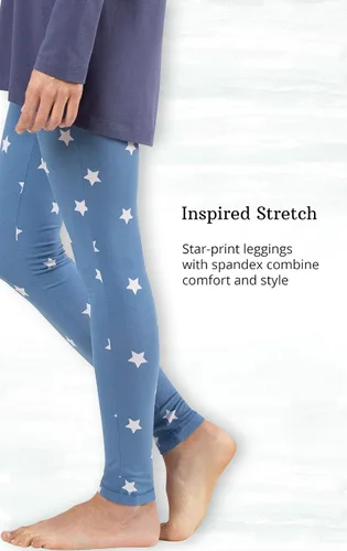Vista 5 de Addison Meadow - Pijama para mujer, camiseta de manga larga y leggings para dormir