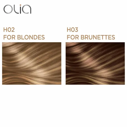Vista 7 de Garnier Tinte permanente para el cabello Olia sin amoníaco, reflejos H02 para rubias, 2 unidades (el embalaje puede variar)