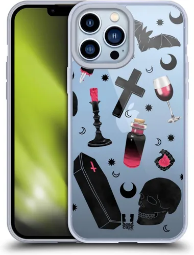 Vista 9 de Head Case Designs Alien Spooky Night - Funda de gel suave [protección de grado militar] compatible con Apple iPhone 13 Pro Max
