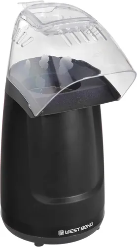Vista 5 de West Bend Air Crazy - Máquina para hacer palomitas de maíz de aire caliente, 4 cuartos de galón, sin aceite, para aperitivos más saludables Negro