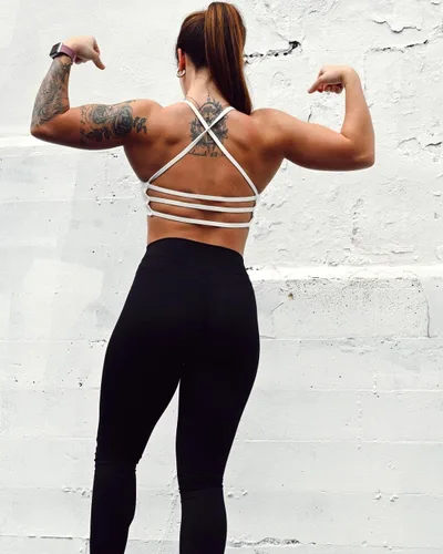Vista 2 de Aoxjox Leggings de entrenamiento de cintura alta para mujer, con control de abdomen, pantalones de yoga suaves y suaves de 26 pulgadas