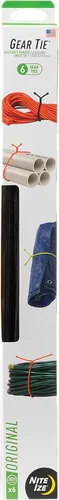 Vista 13 de Nite Ize Gear Tie Original ProPacks – Lazos de goma reutilizables para uso en interiores y exteriores – Interior de alambre flexible – Exterior