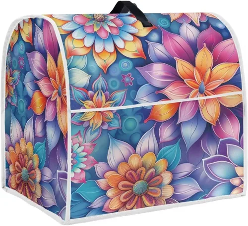 Vista 24 de Funda para mezclador de cocina de pata de perro bohemio compatible con ayuda de cocina de 4.5 a 5 cuartos de galón, batidora de pie Hamilton