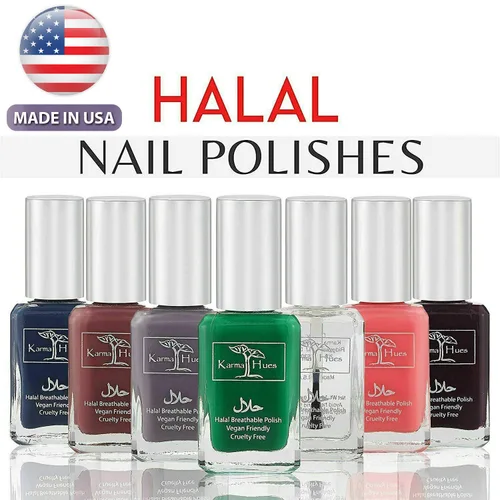 Vista 4 de Esmalte de uñas con certificado Halal de Karma - Verdaderamente transpirable, libre de crueldad animal y vegano - Esmalte de uñas permeable al