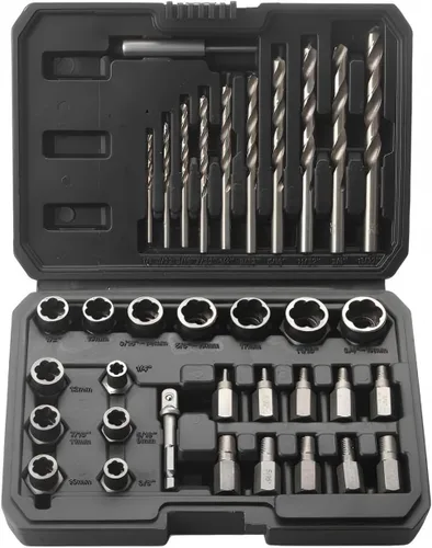 Vista 11 de Juego de extractor de tuercas de perno de impacto de 1/2 pulgada, 5 piezas de rueda de bloqueo, kit de removedor de tuercas de rueda de 0.669 in