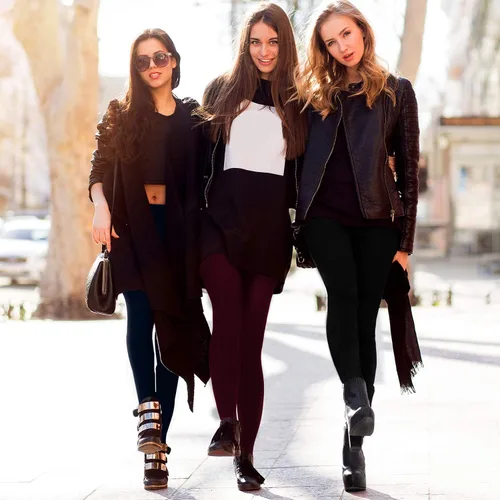 Vista 6 de Leggings con forro polar para mujer, paquete de 3 leggings de cintura alta cepillados, ultra suaves, cálidos, elásticos y adelgazantes