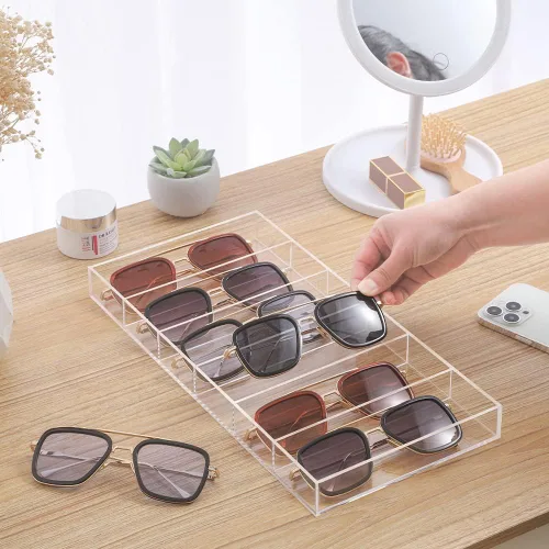 Vista 5 de Organizador de exhibición de gafas de sol acrílicas de grado