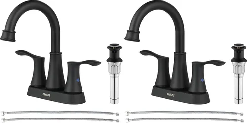 Vista 10 de PARLOS Grifo de lavabo de baño dorado cepillado de 4 pulgadas para tocador Oro cepillado