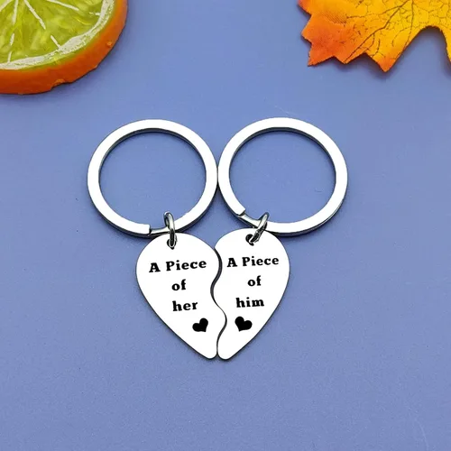 Vista 3 de Llavero de regalo para pareja, novio, novia, marido, esposa, regalo de cumpleaños, día de San Valentín, regalo para novio, marido, aniversario