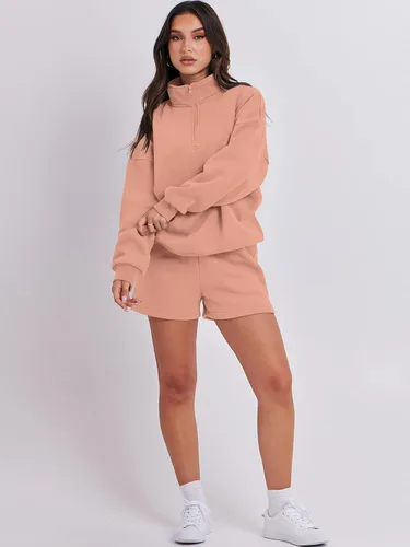 Vista 7 de ANRABESS Conjunto de dos piezas para mujer, conjunto de manga larga para gimnasio, ropa de moda de otoño 2024