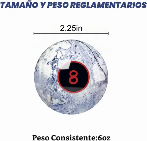 Vista 3 de Juego de bolas de billar de estilo remolino de mármol profesional de 2 1/4 pulgadas para mesa de billar, juego completo de 16 piezas de bolas
