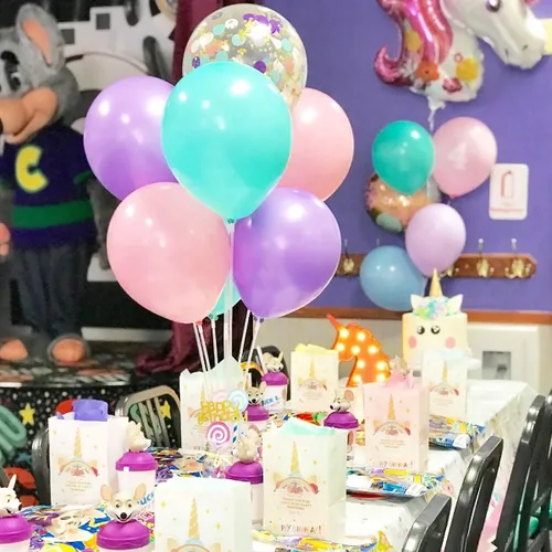 Vista 6 de Kit de soporte para globos, kit de soporte de mesa para globos, palos para globos con tazas, fácil montaje, soporte para globos, 2 juegos de soporte