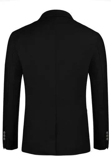 Vista 3 de GINGTTO Chaquetas tipo blazer de traje casual para hombre, abrigos deportivos ligeros