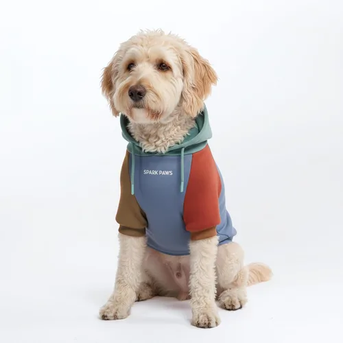 Vista 90 de Spark Paws Sudadera con capucha para perro, suéter de primera calidad para perros pequeños, medianos y grandes Trajes cálidos para bulldogs