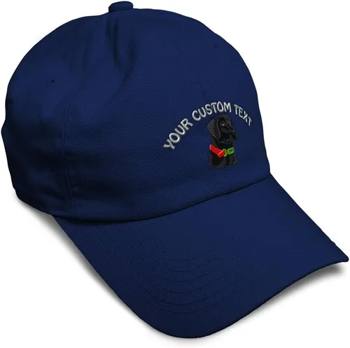 Vista 40 de Gorra de béisbol suave negra con cabeza de laboratorio bordada para perros, sarga de laboratorio negra, de algodón, con mosca de dragón, sombreros