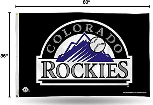 Vista 2 de Rico Industries Bandera de Estandarte MLB de 3 pies por 5 pies