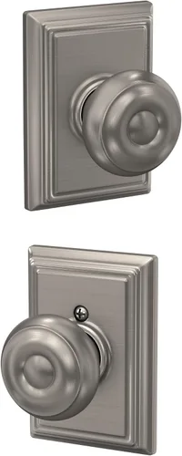 Vista 78 de SCHLAGE F10 GEO 716 Pomo de Puerta Georgiano, Cerradura de Paso para Pasillo y Armario, Bronce Envejecido (Paquete de 4)