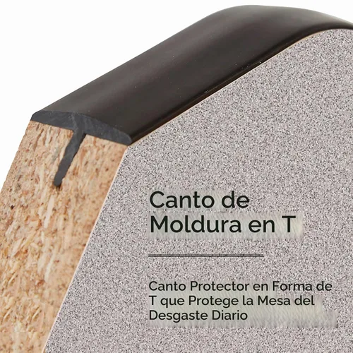 Vista 7 de FDP - Mesa rectangular de 24 x 36 pulgadas con patas giratorias estándar, color gris/negro