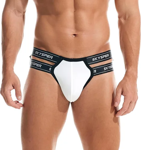 Vista 19 de SKYSPER Jock Strap Athletic Supporter para hombres Sexy Jockstrap Ropa interior masculina