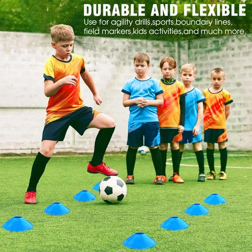 Vista 4 de X-UMEUS Agility Ladder Speed Training Equipment Set-20ft Agility Ladder,12 Soccer Cones,4 Hurdles, Jump Rope, Running Parachute Basketball Football