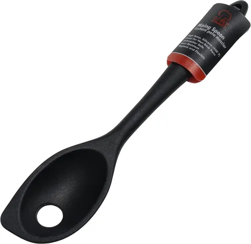 Vista 2 de Chef Craft Cuchara mezcladora de silicona premium, 11 pulgadas, color negro