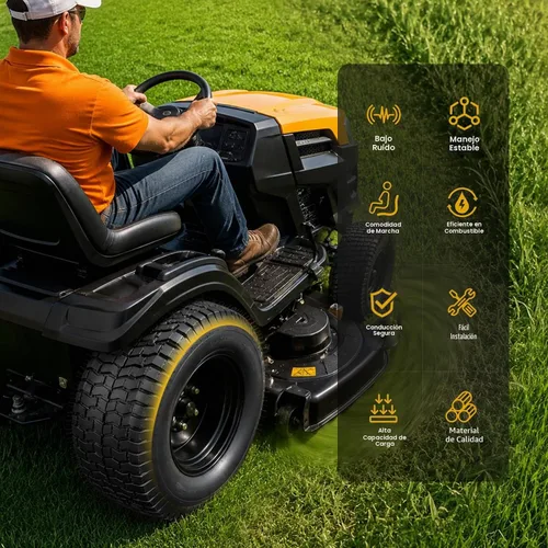 Vista 6 de TUFFIOM Juego de 2 neumáticos para cortacésped de 15 x 6.00-6, neumáticos de césped 2PR, neumáticos de tractor de césped, jardín, compatibles