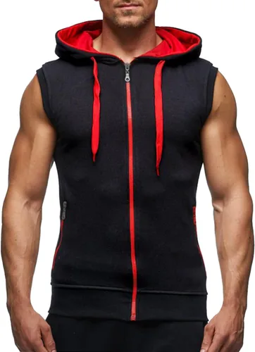 Vista 3 de LemonGirl Camiseta sin mangas con capucha para hombre