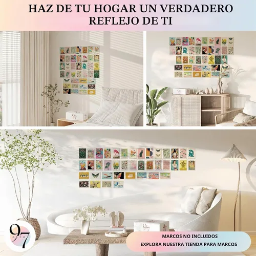 Vista 4 de 97 Decor Kit de collage de pared ecléctico, 40 impresiones coloridas, 4 x 6