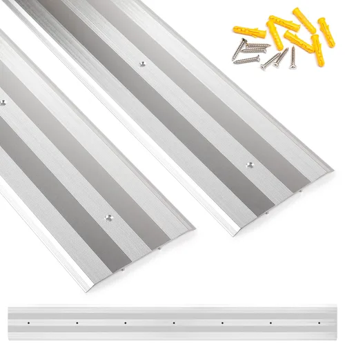 Vista 13 de Aluminum Threshold Strip, 5″Wide Floor Transition Strip for Doorways Negro