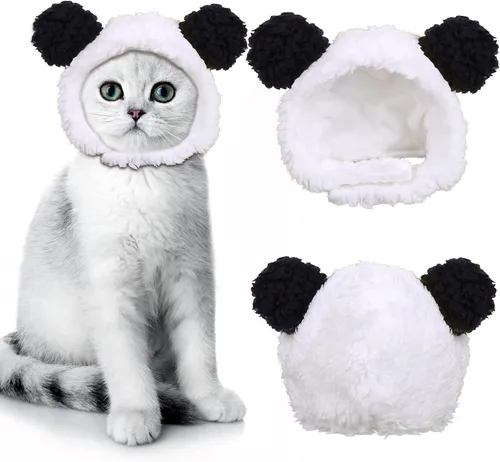 Vista 9 de JOICEE - Lindo disfraz de gato - Cálido sombrero de oso para mascotas pequeñas (color aguacate)